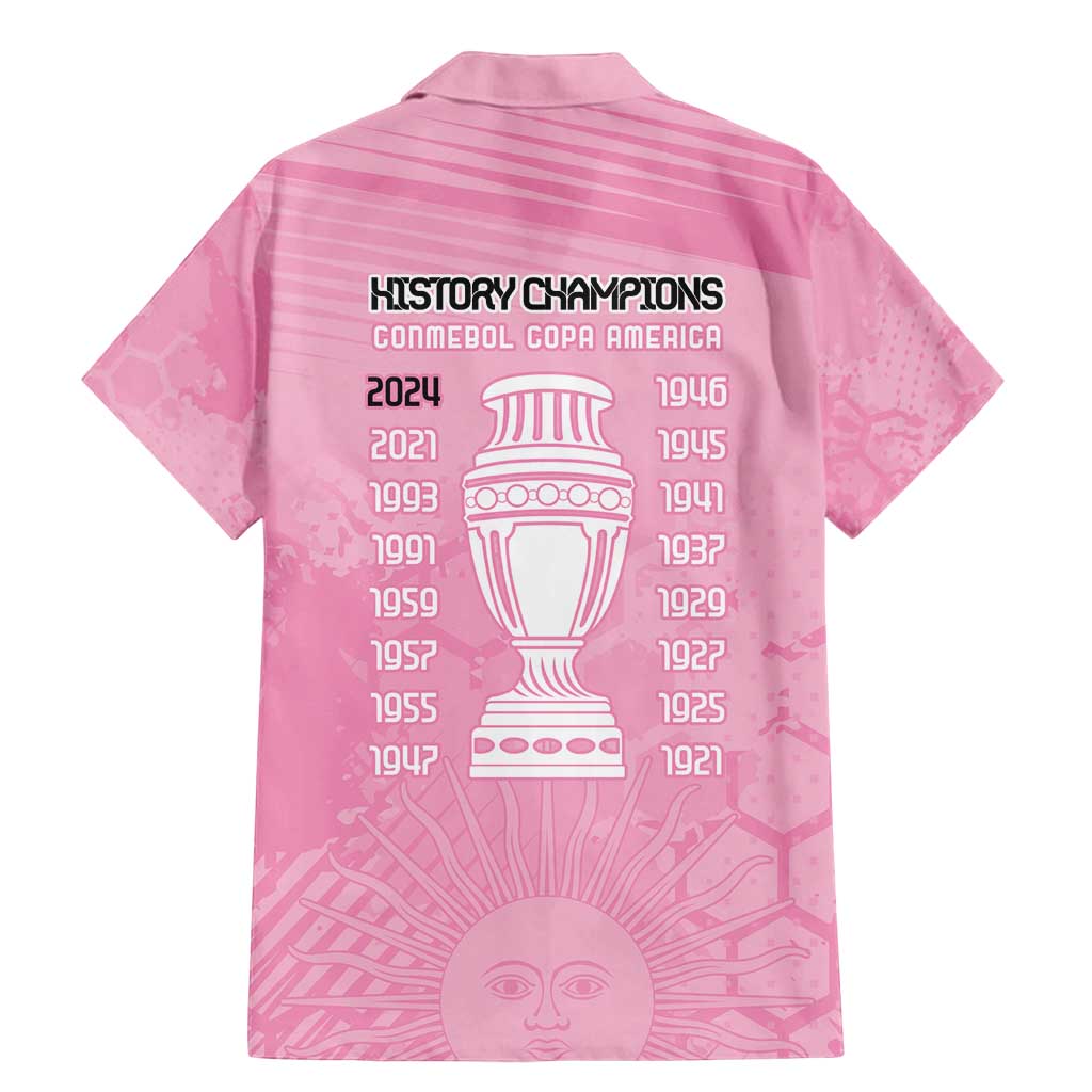 Argentina Football Family Matching Mermaid Dress and Hawaiian Shirt Campeones De la Historia - Pink Style LT9 - Wonder Print Shop