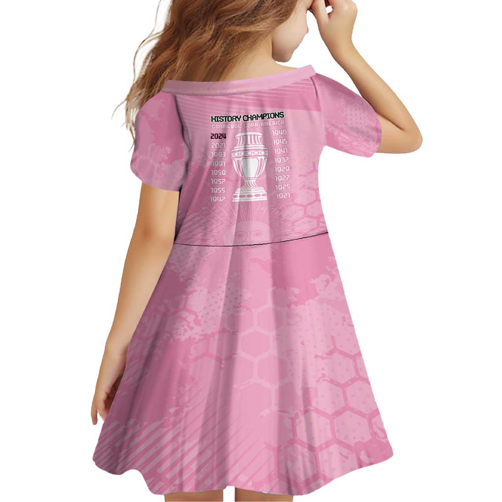 Argentina Football Family Matching Off Shoulder Maxi Dress and Hawaiian Shirt Campeones De la Historia - Pink Style LT9 - Wonder Print Shop