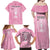 Argentina Football Family Matching Off Shoulder Maxi Dress and Hawaiian Shirt Campeones De la Historia - Pink Style LT9 - Wonder Print Shop