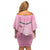 Argentina Football Family Matching Off Shoulder Short Dress and Hawaiian Shirt Campeones De la Historia - Pink Style LT9 - Wonder Print Shop
