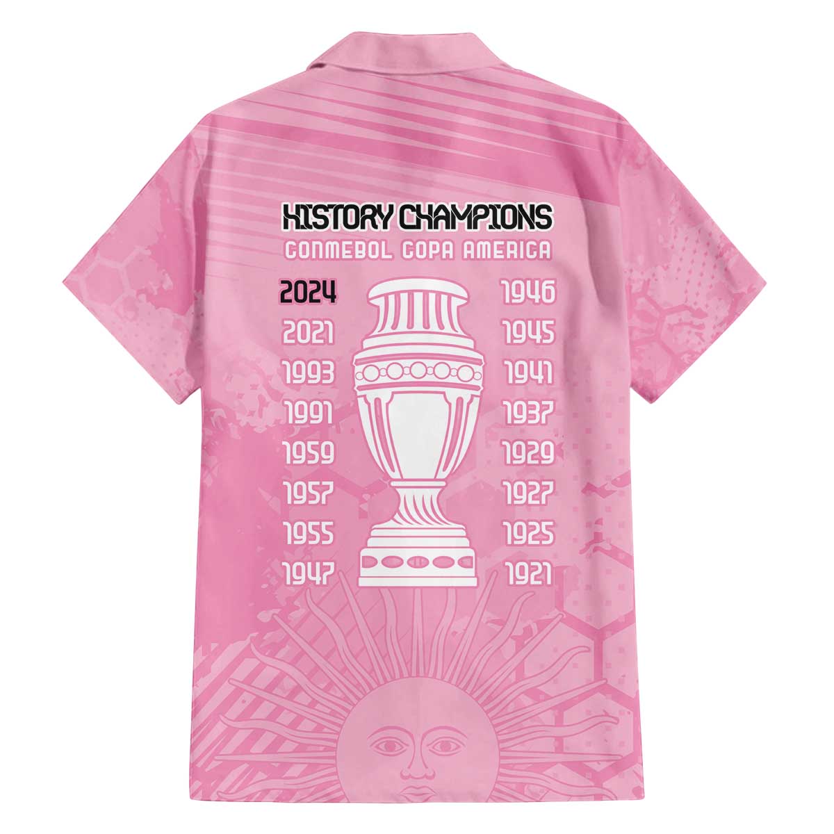 Argentina Football Family Matching Puletasi and Hawaiian Shirt Campeones De la Historia - Pink Style - Wonder Print Shop