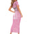 Argentina Football Family Matching Short Sleeve Bodycon Dress and Hawaiian Shirt Campeones De la Historia - Pink Style - Wonder Print Shop