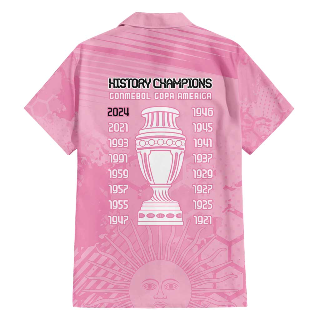 Argentina Football Family Matching Tank Maxi Dress and Hawaiian Shirt Campeones De la Historia - Pink Style - Wonder Print Shop