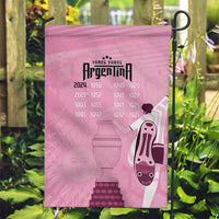 Argentina Football Garden Flag Campeones De la Historia - Pink Style - Wonder Print Shop