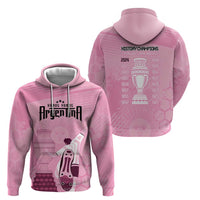 Argentina Football Hoodie Campeones De la Historia - Pink Style - Wonder Print Shop