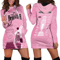 Argentina Football Hoodie Dress Campeones De la Historia - Pink Style - Wonder Print Shop