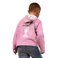 Argentina Football Kid Hoodie Campeones De la Historia - Pink Style - Wonder Print Shop