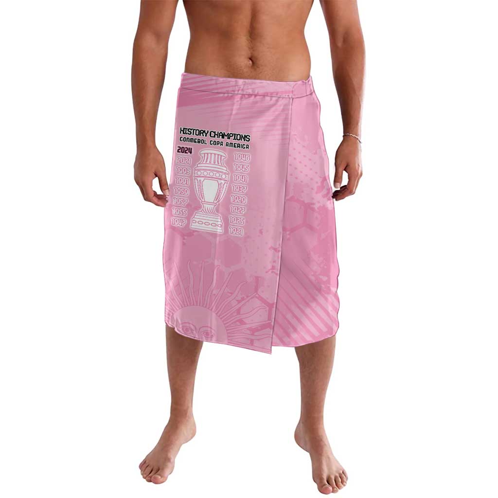 Argentina Football Lavalava Campeones De la Historia - Pink Style - Wonder Print Shop