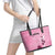 Argentina Football Leather Tote Bag Campeones De la Historia - Pink Style - Wonder Print Shop