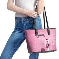 Argentina Football Leather Tote Bag Campeones De la Historia - Pink Style - Wonder Print Shop