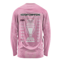 Argentina Football Long Sleeve Shirt Campeones De la Historia - Pink Style - Wonder Print Shop