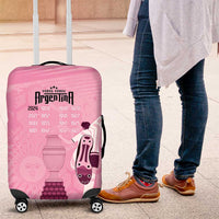 Argentina Football Luggage Cover Campeones De la Historia - Pink Style - Wonder Print Shop