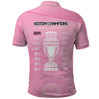 Argentina Football Polo Shirt Campeones De la Historia - Pink Style - Wonder Print Shop