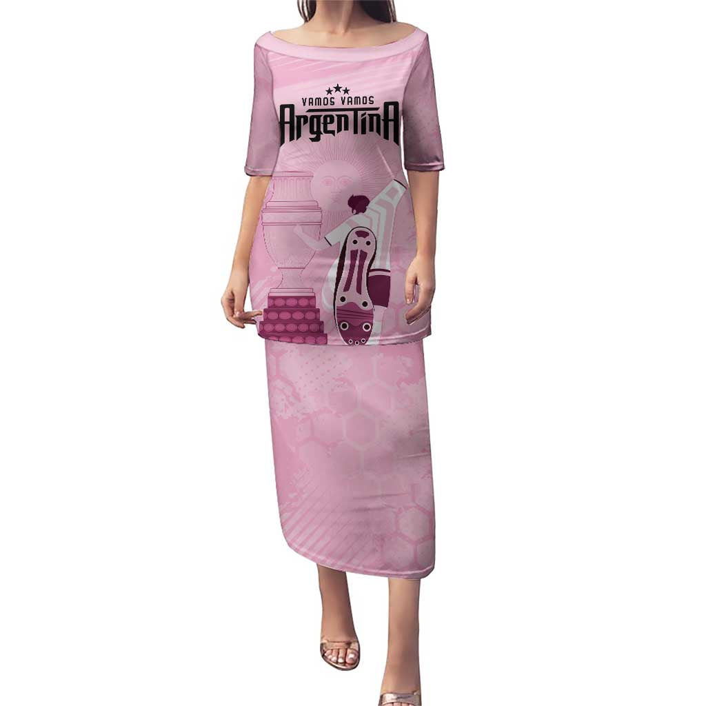 Argentina Football Puletasi Campeones De la Historia - Pink Style - Wonder Print Shop