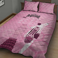 Argentina Football Quilt Bed Set Campeones De la Historia - Pink Style - Wonder Print Shop