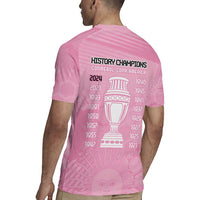 Argentina Football Rugby Jersey Campeones De la Historia - Pink Style - Wonder Print Shop