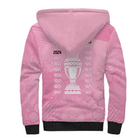 Argentina Football Sherpa Hoodie Campeones De la Historia - Pink Style - Wonder Print Shop
