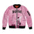 Argentina Football Sleeve Zip Bomber Jacket Campeones De la Historia - Pink Style - Wonder Print Shop