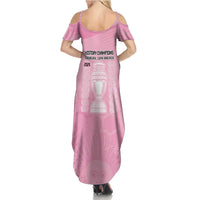 Argentina Football Summer Maxi Dress Campeones De la Historia - Pink Style - Wonder Print Shop