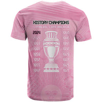 Argentina Football T Shirt Campeones De la Historia - Pink Style - Wonder Print Shop