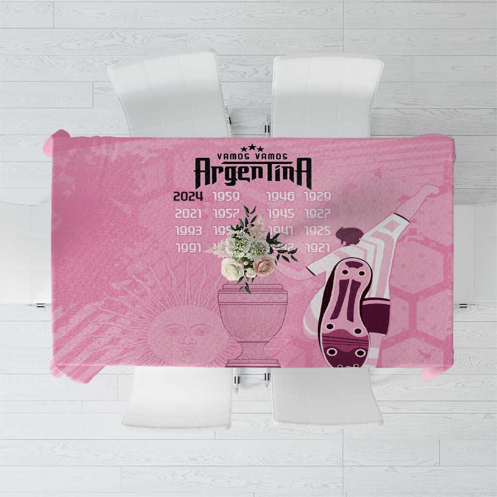 Argentina Football Tablecloth Campeones De la Historia - Pink Style - Wonder Print Shop