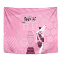 Argentina Football Tapestry Campeones De la Historia - Pink Style - Wonder Print Shop