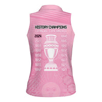 Argentina Football Women Sleeveless Polo Shirt Campeones De la Historia - Pink Style - Wonder Print Shop