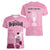 Argentina Football Women V-Neck T-Shirt Campeones De la Historia - Pink Style - Wonder Print Shop