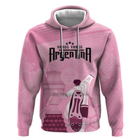 Argentina Football Zip Hoodie Campeones De la Historia - Pink Style - Wonder Print Shop