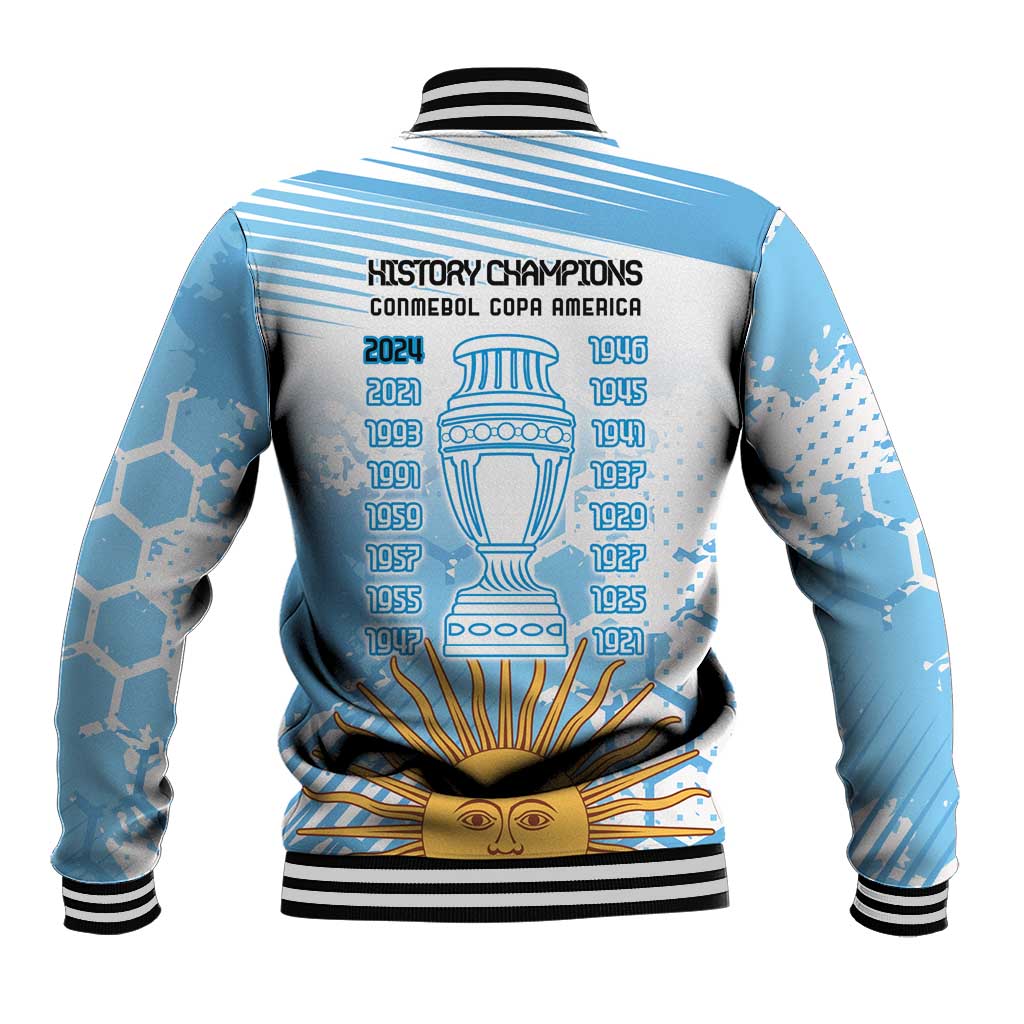 Argentina Football Baseball Jacket Campeones De la Historia - Blue Style LT9 - Wonder Print Shop