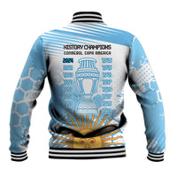 Argentina Football Baseball Jacket Campeones De la Historia - Blue Style LT9 - Wonder Print Shop