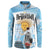 Argentina Football Button Sweatshirt Campeones De la Historia - Blue Style LT9 - Wonder Print Shop