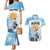 Argentina Football Couples Matching Mermaid Dress and Hawaiian Shirt Campeones De la Historia - Blue Style LT9 - Wonder Print Shop