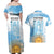 Argentina Football Couples Matching Off Shoulder Maxi Dress and Hawaiian Shirt Campeones De la Historia - Blue Style LT9 - Wonder Print Shop