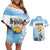 Argentina Football Couples Matching Off Shoulder Short Dress and Hawaiian Shirt Campeones De la Historia - Blue Style LT9 - Wonder Print Shop