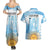 Argentina Football Couples Matching Summer Maxi Dress and Hawaiian Shirt Campeones De la Historia - Blue Style LT9 - Wonder Print Shop