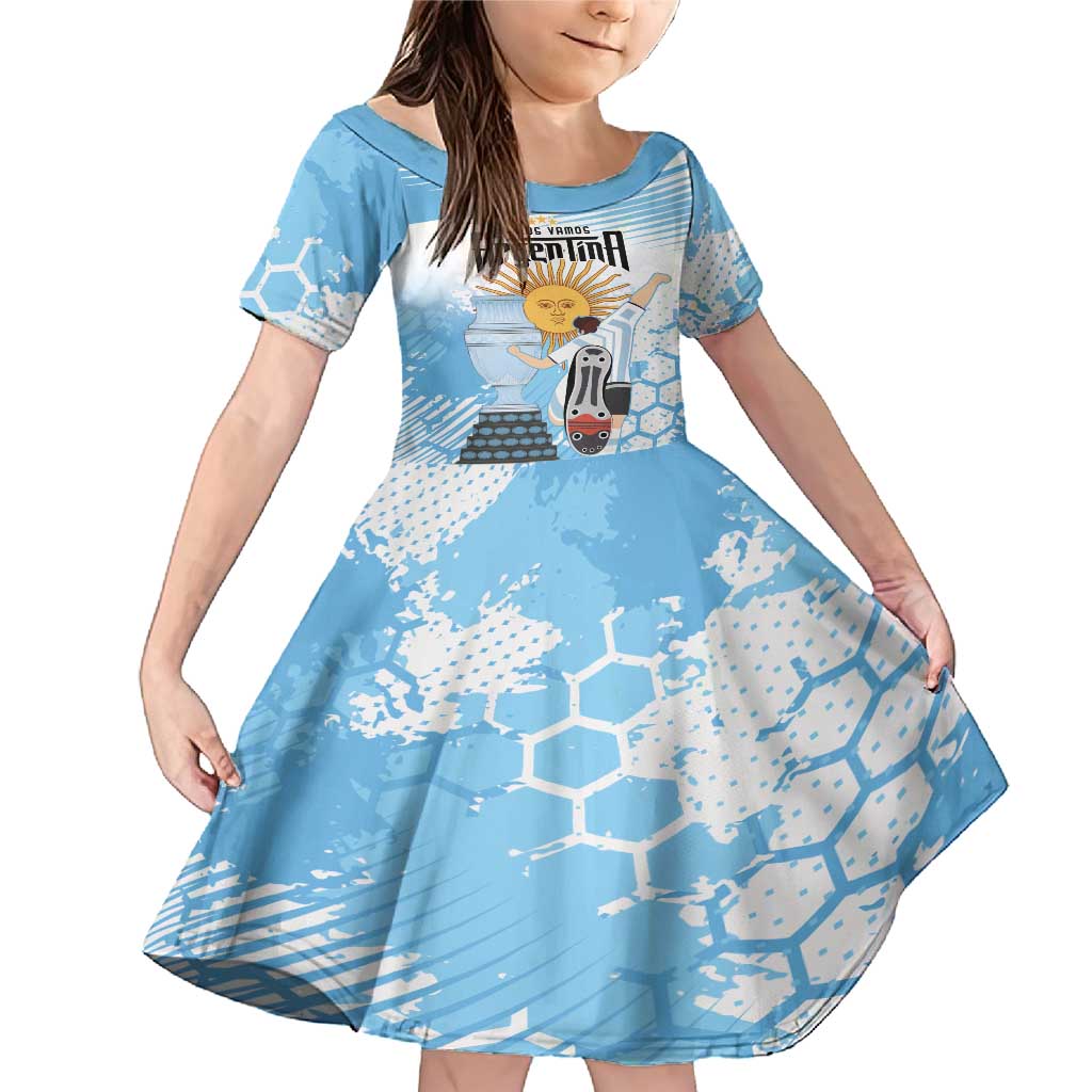 Argentina Football Family Matching Mermaid Dress and Hawaiian Shirt Campeones De la Historia - Blue Style LT9 - Wonder Print Shop