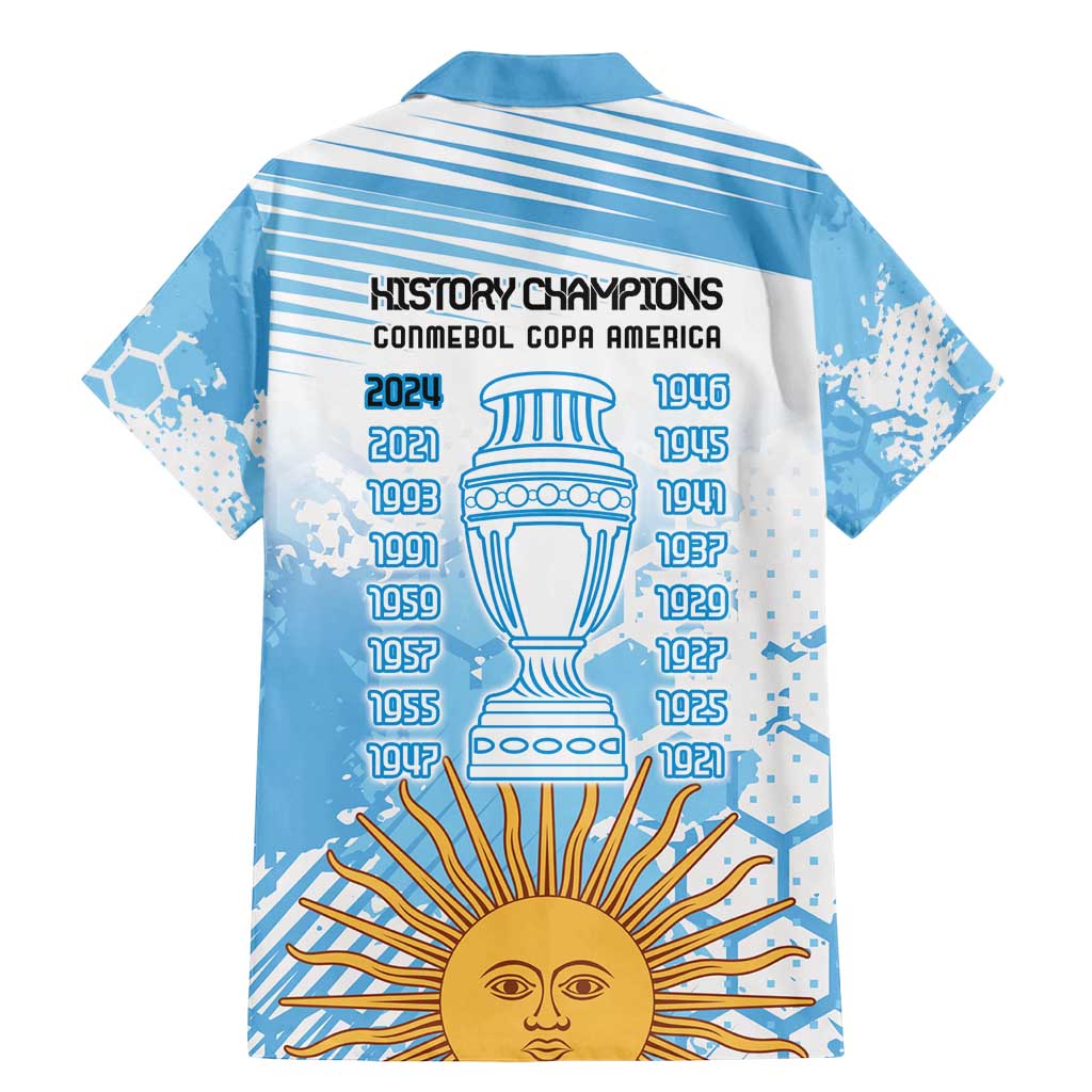 Argentina Football Family Matching Mermaid Dress and Hawaiian Shirt Campeones De la Historia - Blue Style LT9 - Wonder Print Shop