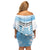 Argentina Football Family Matching Off Shoulder Short Dress and Hawaiian Shirt Campeones De la Historia - Blue Style LT9 - Wonder Print Shop