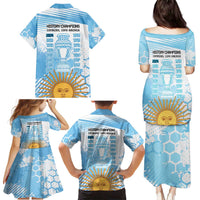 Argentina Football Family Matching Puletasi and Hawaiian Shirt Campeones De la Historia - Blue Style - Wonder Print Shop