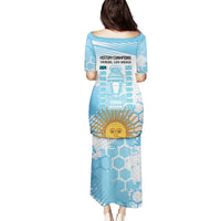 Argentina Football Family Matching Puletasi and Hawaiian Shirt Campeones De la Historia - Blue Style - Wonder Print Shop