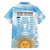 Argentina Football Family Matching Short Sleeve Bodycon Dress and Hawaiian Shirt Campeones De la Historia - Blue Style - Wonder Print Shop