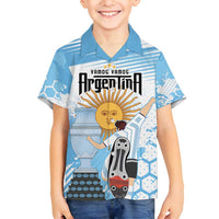Argentina Football Family Matching Summer Maxi Dress and Hawaiian Shirt Campeones De la Historia - Blue Style - Wonder Print Shop