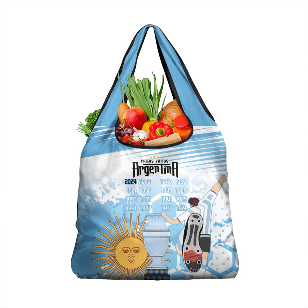 Argentina Football Custom Grocery Bag Campeones De la Historia - Blue Style
