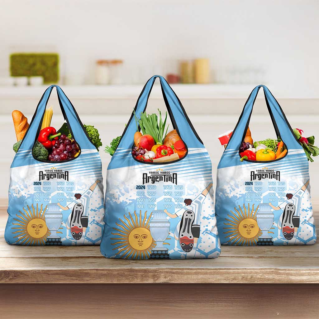 Argentina Football Custom Grocery Bag Campeones De la Historia - Blue Style