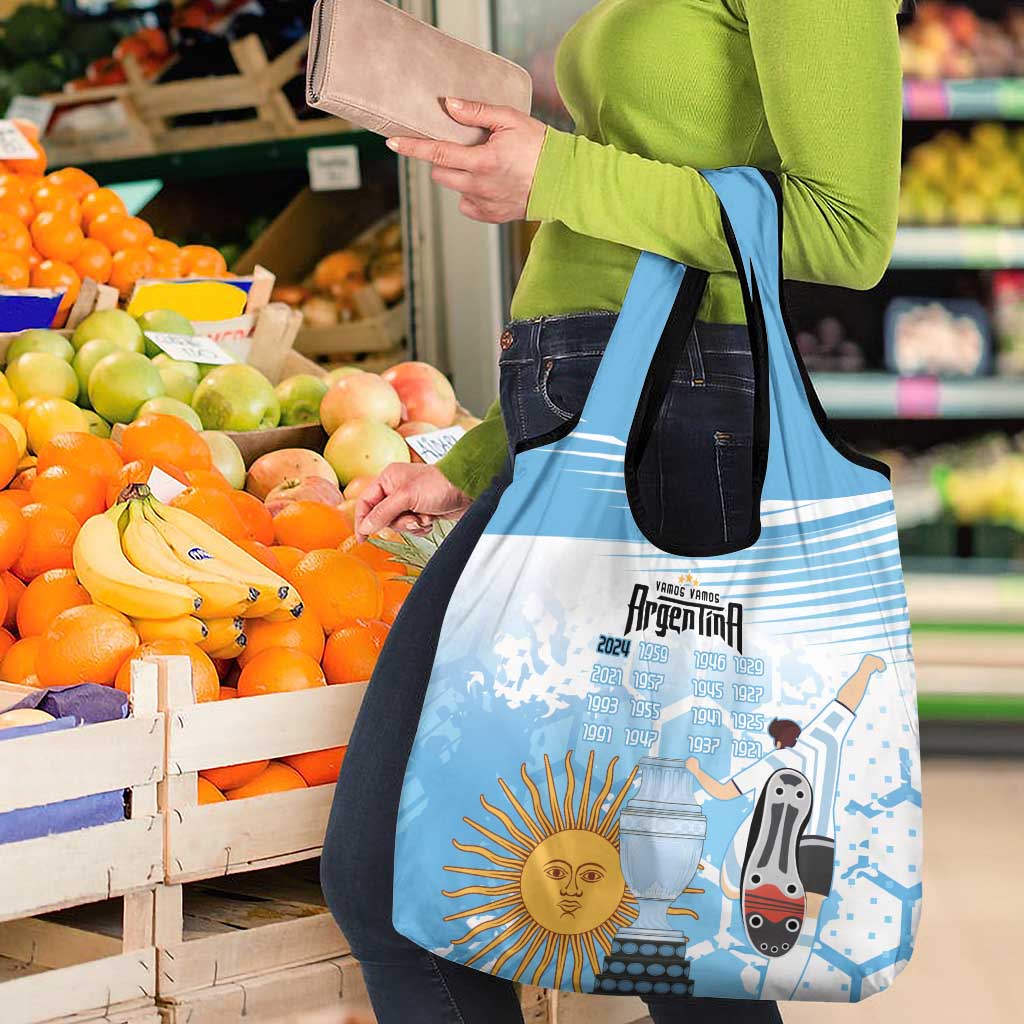 Argentina Football Custom Grocery Bag Campeones De la Historia - Blue Style