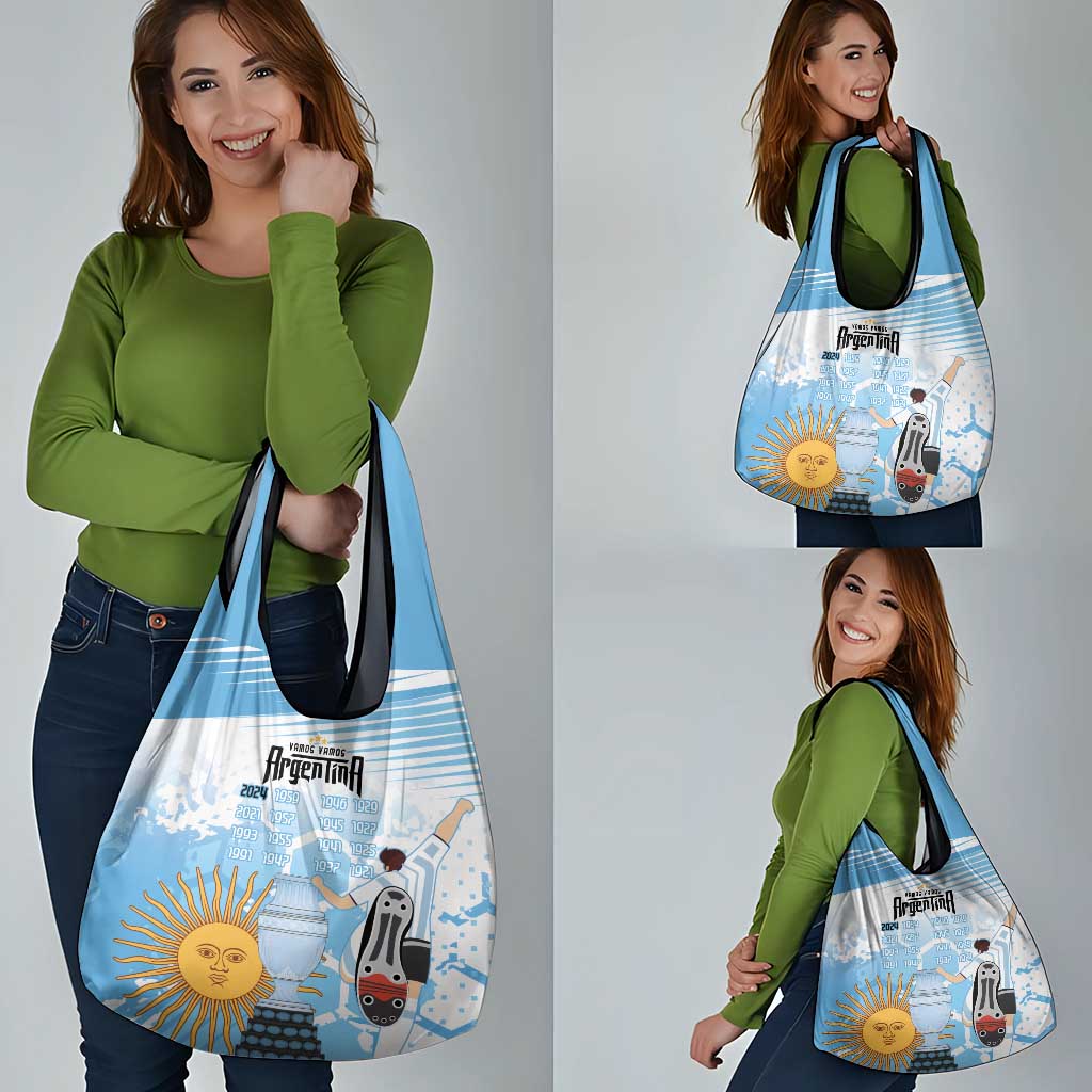 Argentina Football Custom Grocery Bag Campeones De la Historia - Blue Style