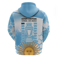 Argentina Football Hoodie Campeones De la Historia - Blue Style - Wonder Print Shop