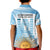 Argentina Football Kid Polo Shirt Campeones De la Historia - Blue Style - Wonder Print Shop