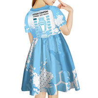 Argentina Football Kid Short Sleeve Dress Campeones De la Historia - Blue Style - Wonder Print Shop